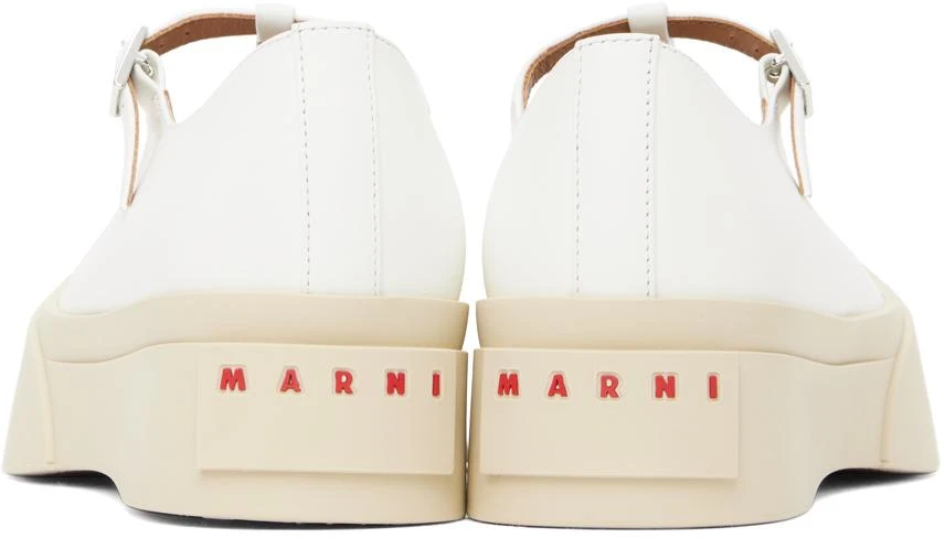 Marni White T-Bar Mary Jane Ballerina Flats 2