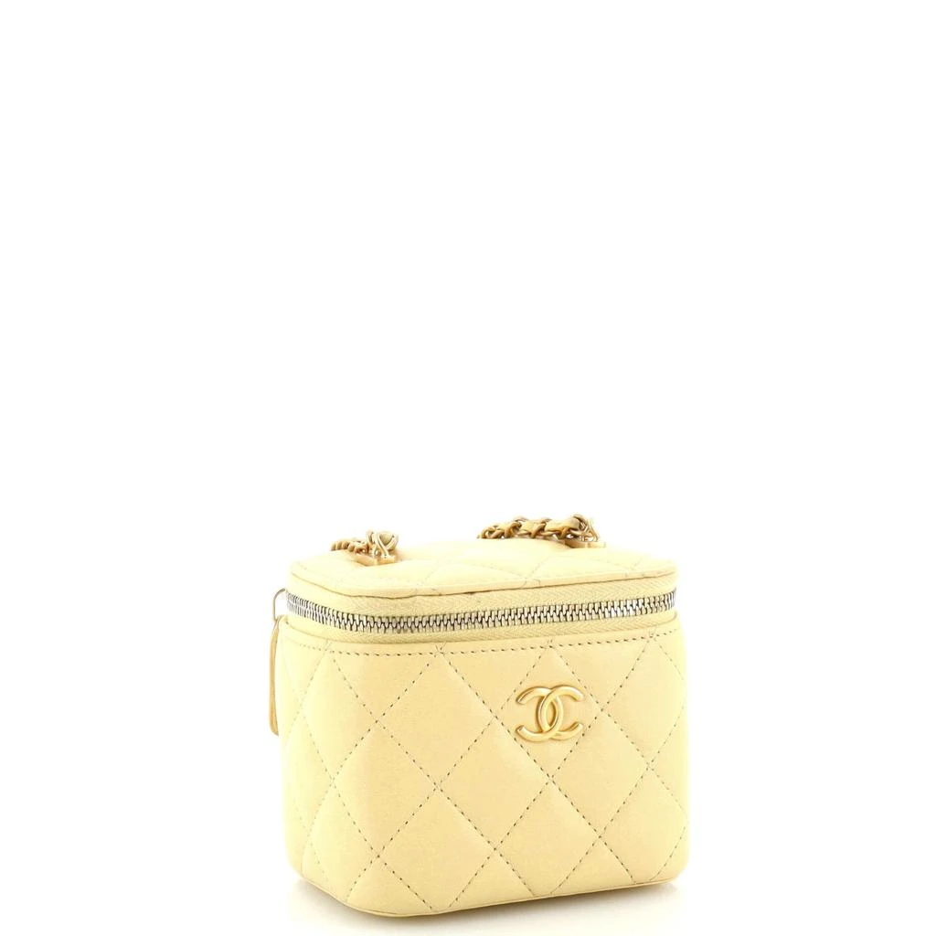 Chanel Sugar Cube Vanity Case with Chain Quilted Lambskin Mini 3