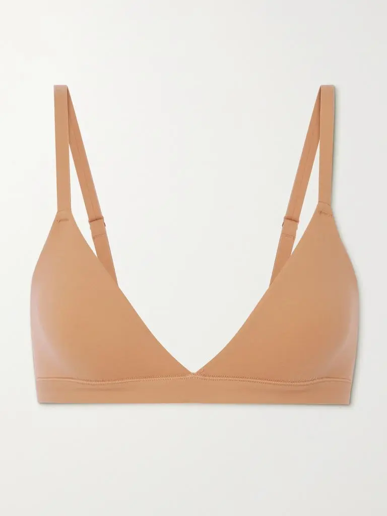 SKIMS Fits Everybody Triangle Bralette - Ochre - Beige