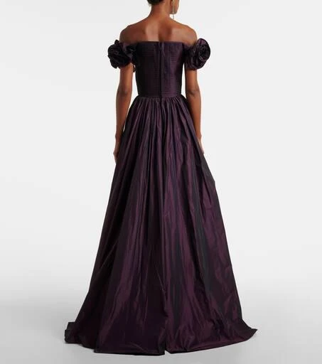 open lace back dress Velvet Midi Dress, BLACK-VIVA Las Vegas / 8 main image 1
