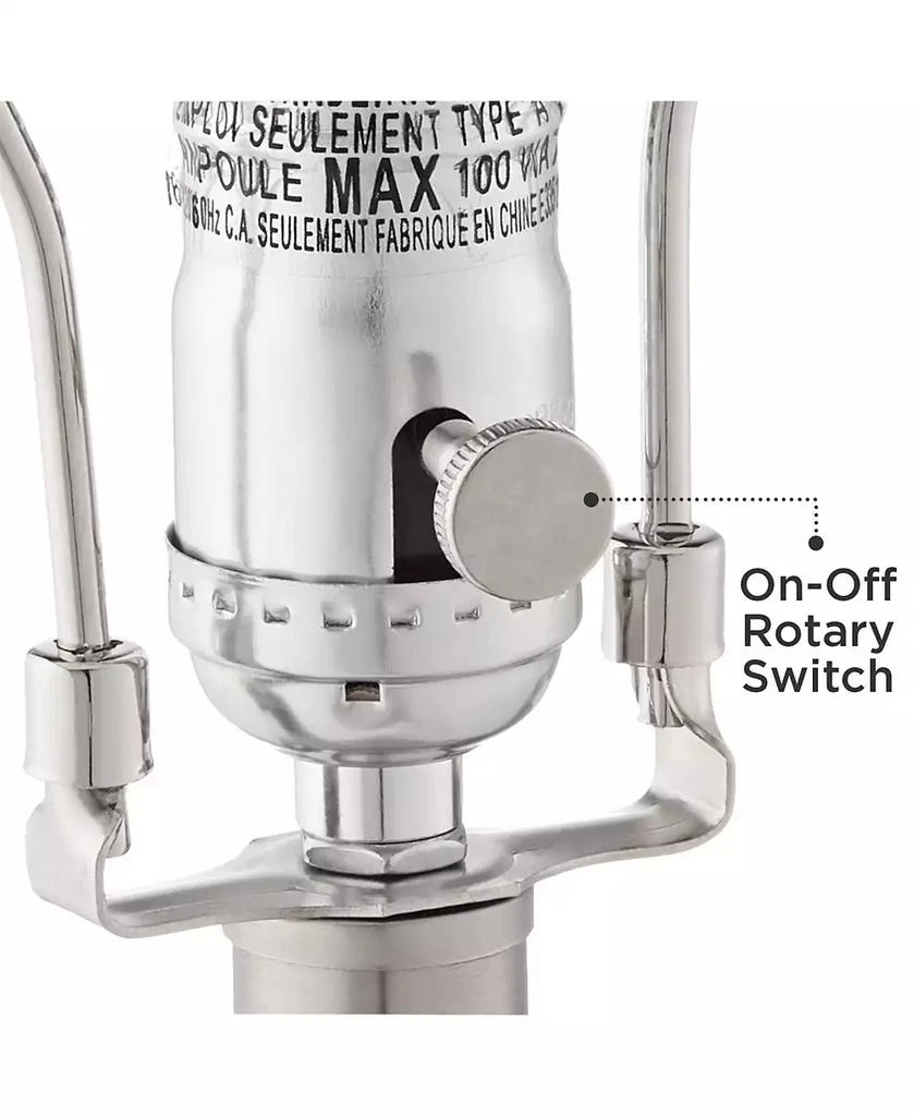 360 Lighting Ledger Modern Accent Table Lamps 21 3/4" High Set of 2 Mercury Glass with USB Charging Port Off-White Drum Shade for Family Office Desk 5