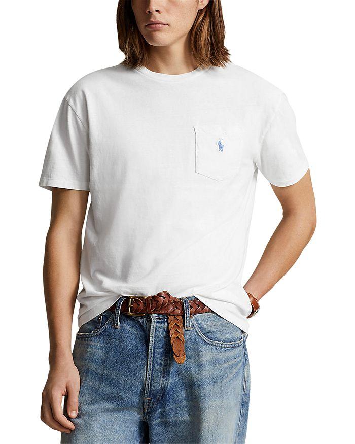 Polo Ralph Lauren Classic Fit Cotton Linen Pocket Tee