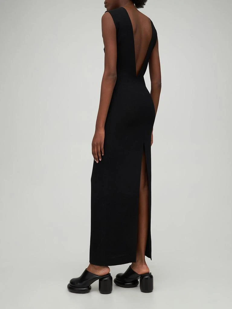 GAUCHERE Stretch Viscose Crepe Midi Dress 2