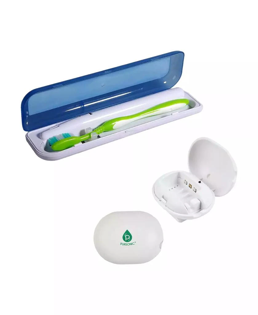 PURSONIC UV Toothbrush Sanitizer
Portable Toothbrush Sterilizer Bundle – Dual Protection for a Cleaner Smile Anywhere