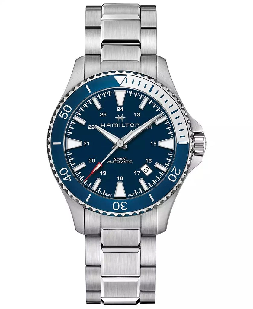 Hamilton Men��’s Swiss Automatic Khaki Scuba Stainless Steel Bracelet Watch 40mm 1
