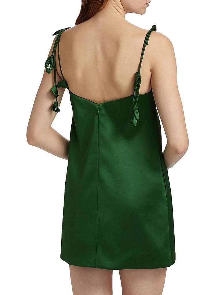 Self Portrait Satin Flower Minidress 5