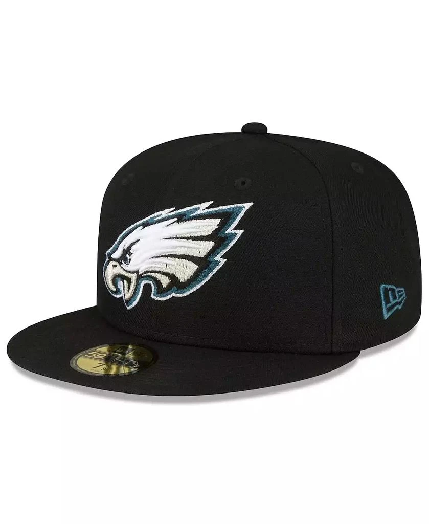 New Era Men's Black Philadelphia Eagles Super Bowl LIX Champions Side Patch 59FIFTY Fitted Hat 4