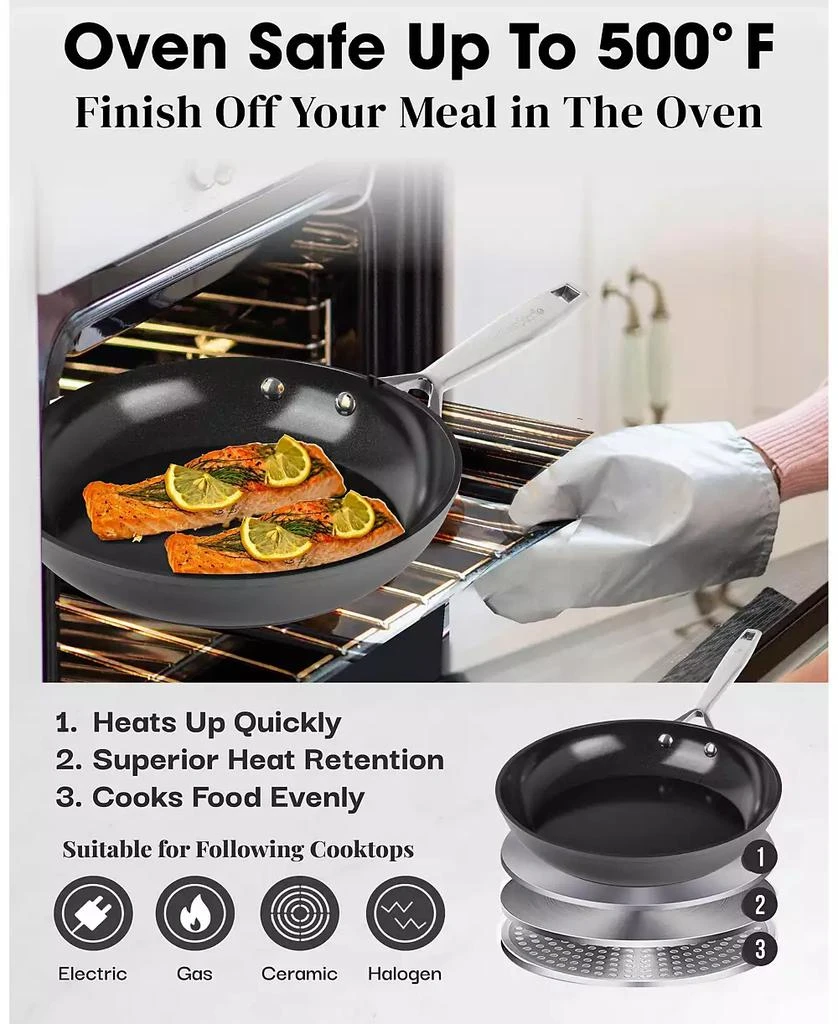 Gotham Steel Professional 2x Hard Anodized 15-Piece Ceramic Nonstick Cookware Set 7