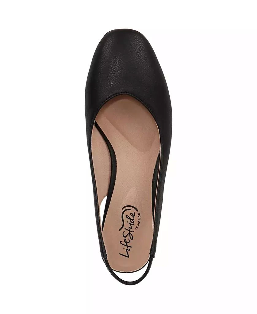 LifeStride Women's Claire Square Toe Slingback Flats 4