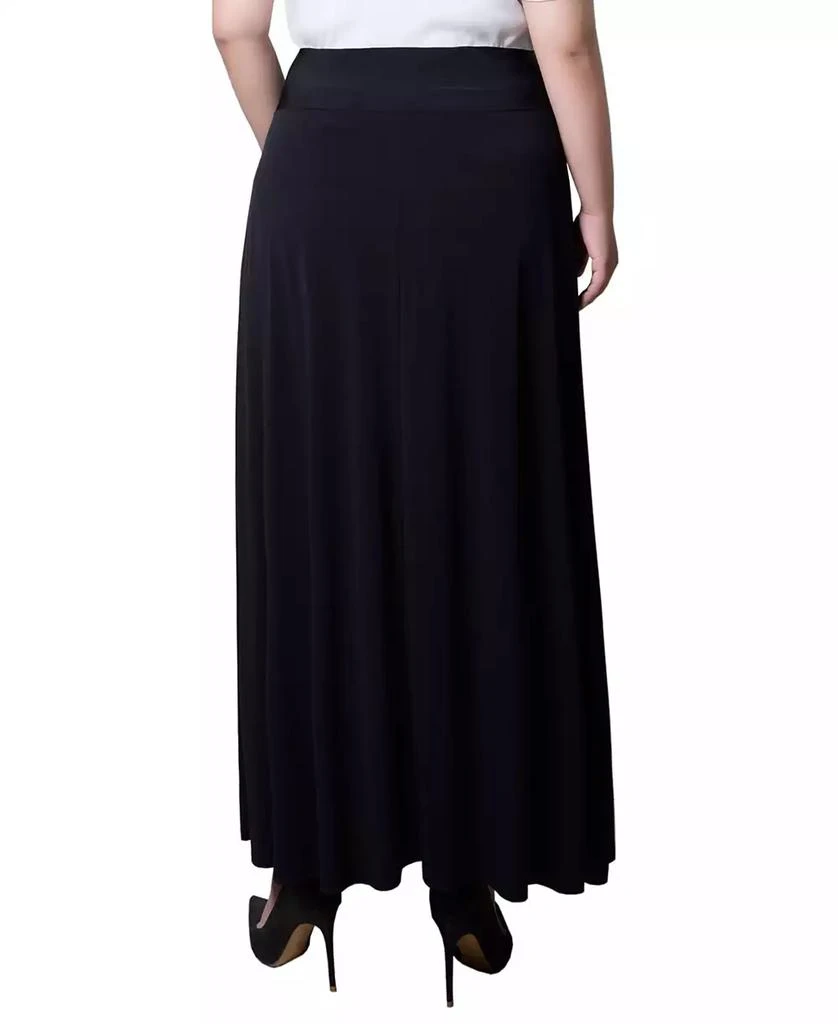 NY Collection Plus Size Wide Yoked Maxi Skirt 2