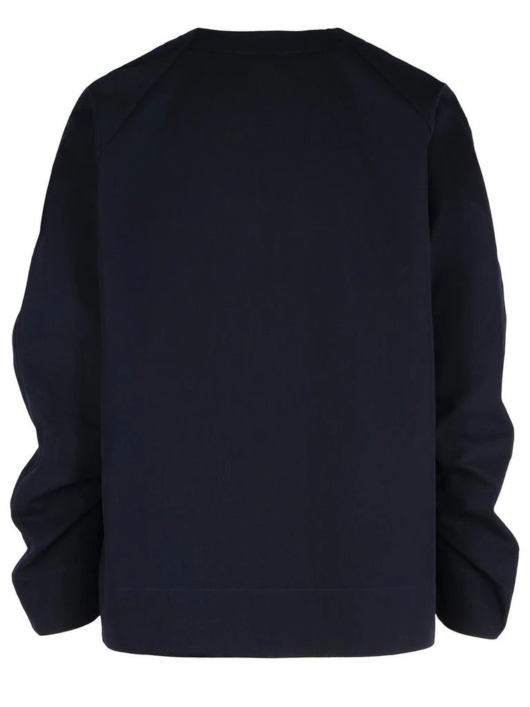 JW Anderson JW Anderson Oversized V-Neck Gathered Sleeve Top 2