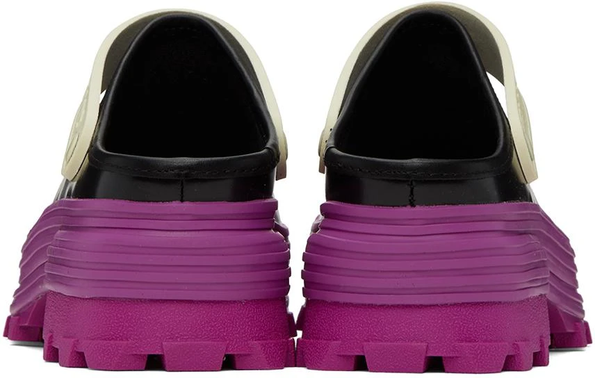 CAMPERLAB Black & Purple Traktori Clogs 2