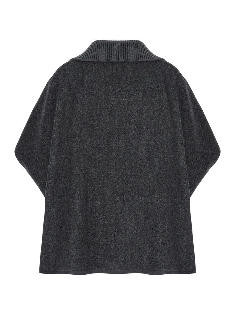 Fabiana Filippi Fabiana Filippi Embellished Button-Up Knitted Cape 2