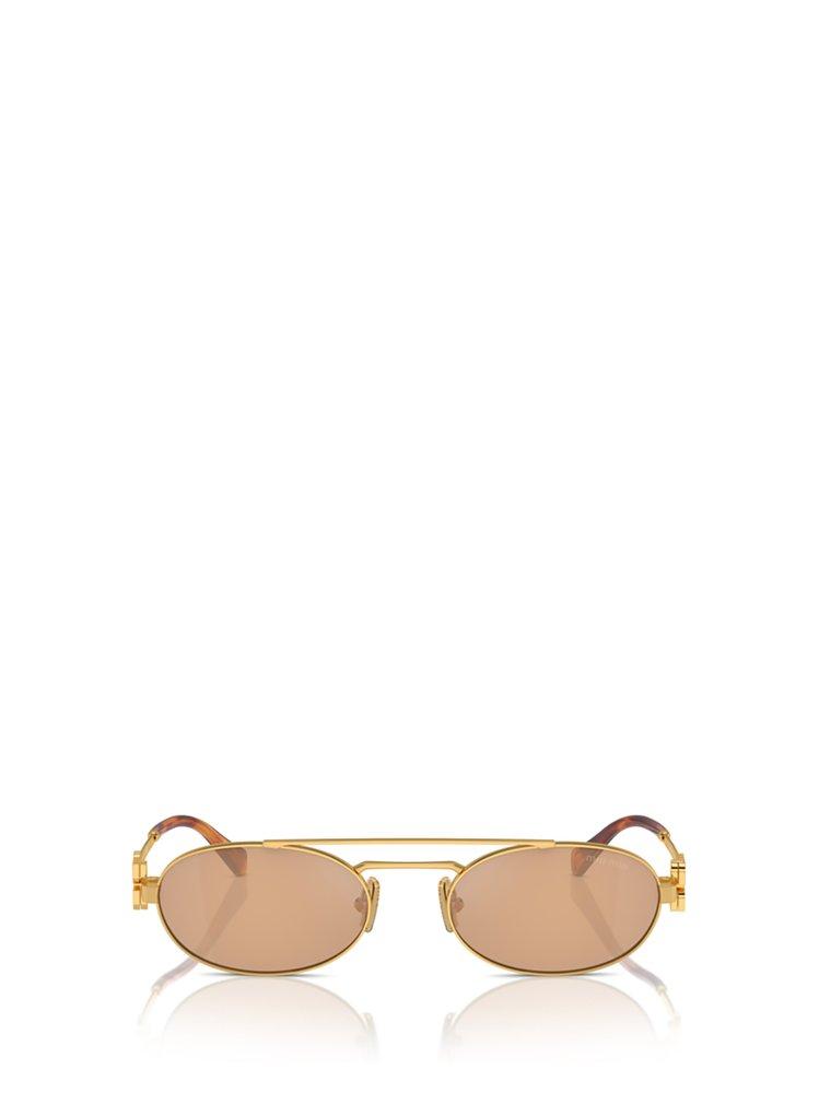 Miu Miu Eyewear Miu Miu Eyewear Oval-Frame Sunglasses