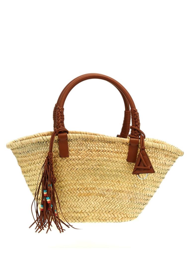 Shop Alanui Icon Palm Leaf Small Tote Bag on Sale at