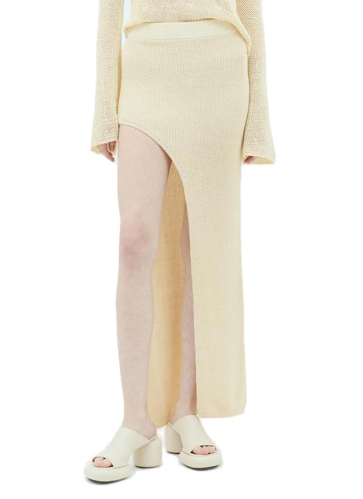 Aya Muse Aya Muse Dai Asymmetric Hem Knitted Midi Skirt 1