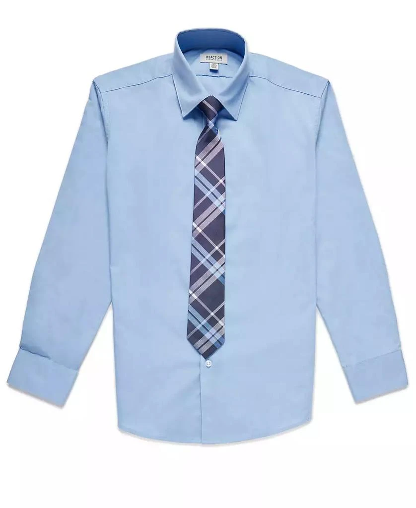Kenneth Cole Big Boys Solid Classic Shirt and Tie Set 4