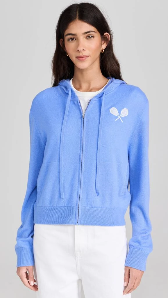 White  Warren Cashmere Racket Hoodie 6