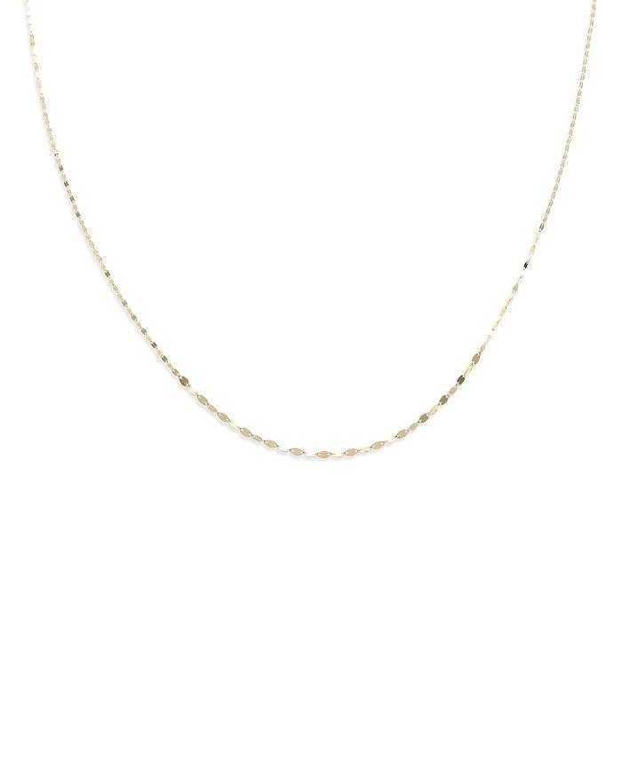 Moon & Meadow 14K Gold Graduated Mirror Chain Necklace, 18"