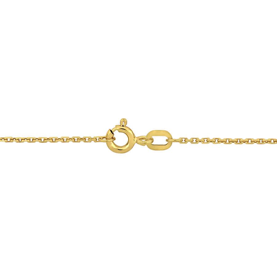 Amour 1.2mm Diamond-cut Cable Chain Necklace In 14K Yellow Gold - 18 In