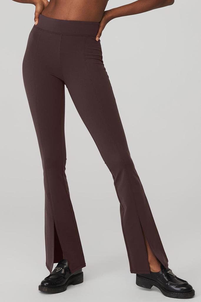 Alo Airbrush High-Waist Flutter Legging - Raisin