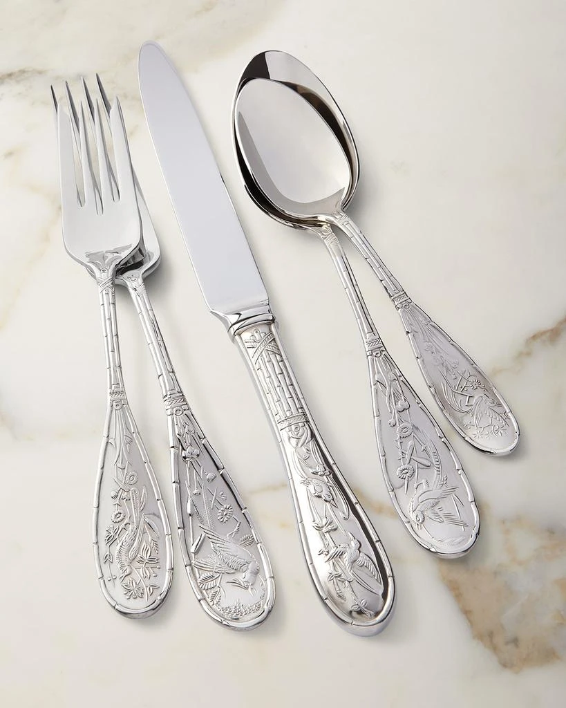 Ricci Silversmith 20-Piece Japanese Bird Flatware Service