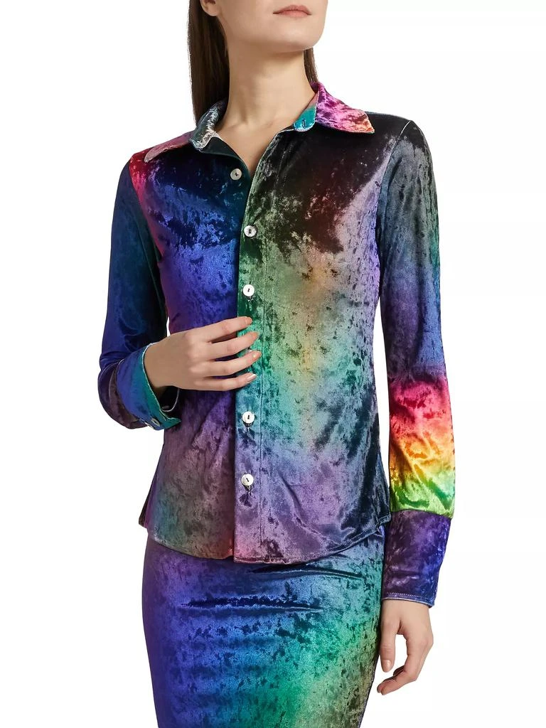 BruceGlen Prism Crushed Velvet Shirt 3