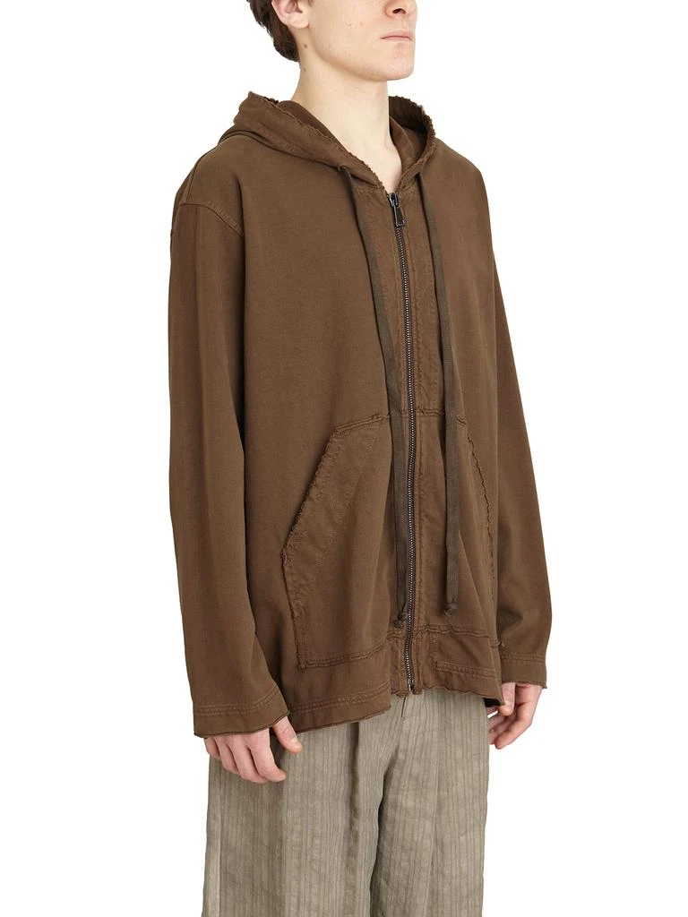Uma Wang COTTON SWEATSHIRT WITH HOOD 3