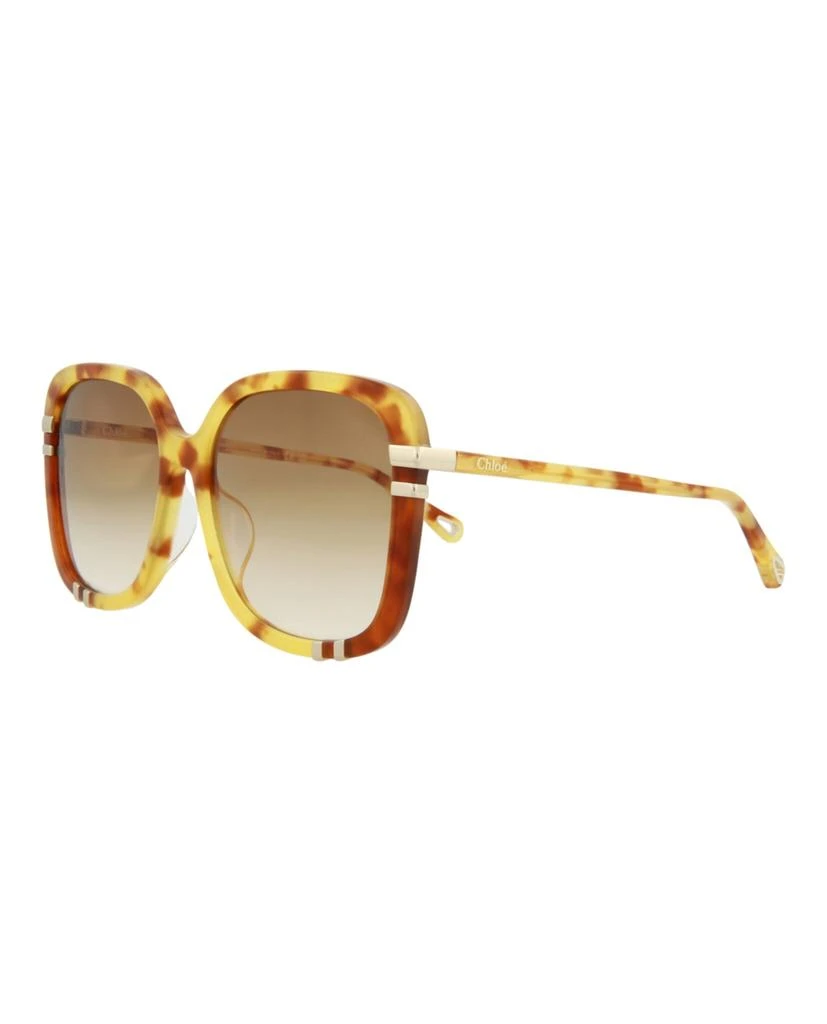 Chloé Square-Frame Bio Acetate Sunglasses 2