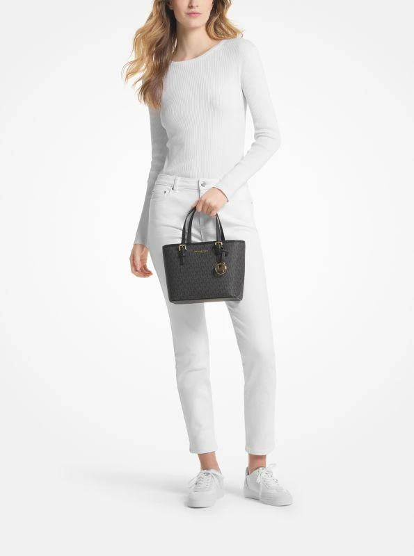 Michael Kors Jet Set Travel Extra-Small Logo Top-Zip Tote Bag 4