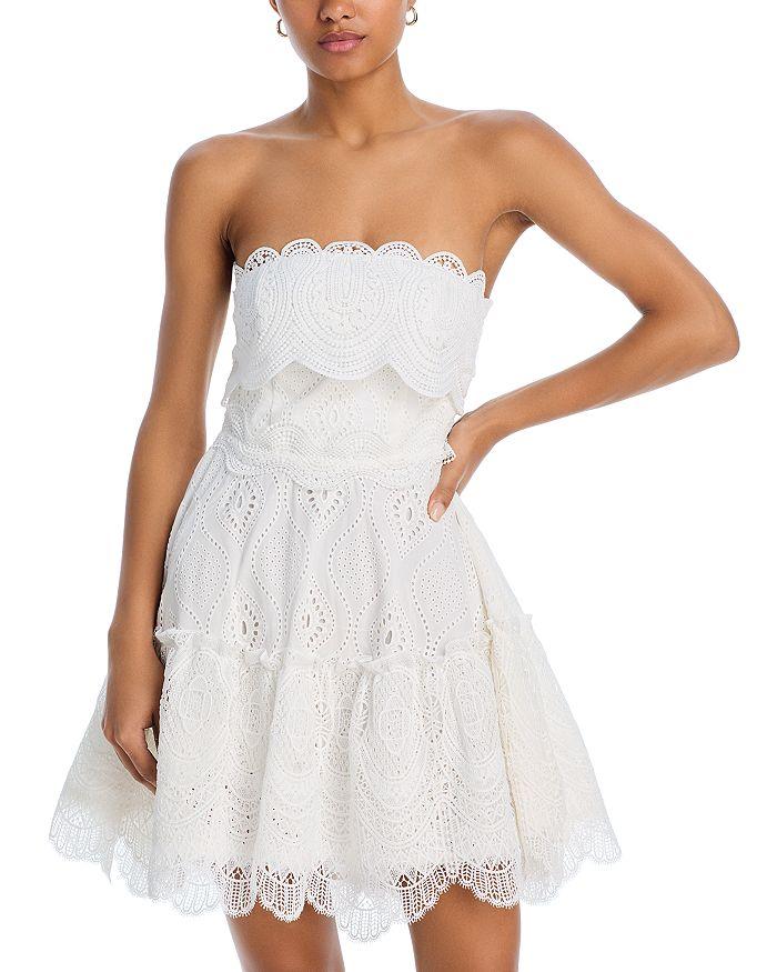 Waimari Amaral Eyelet Mini Dress