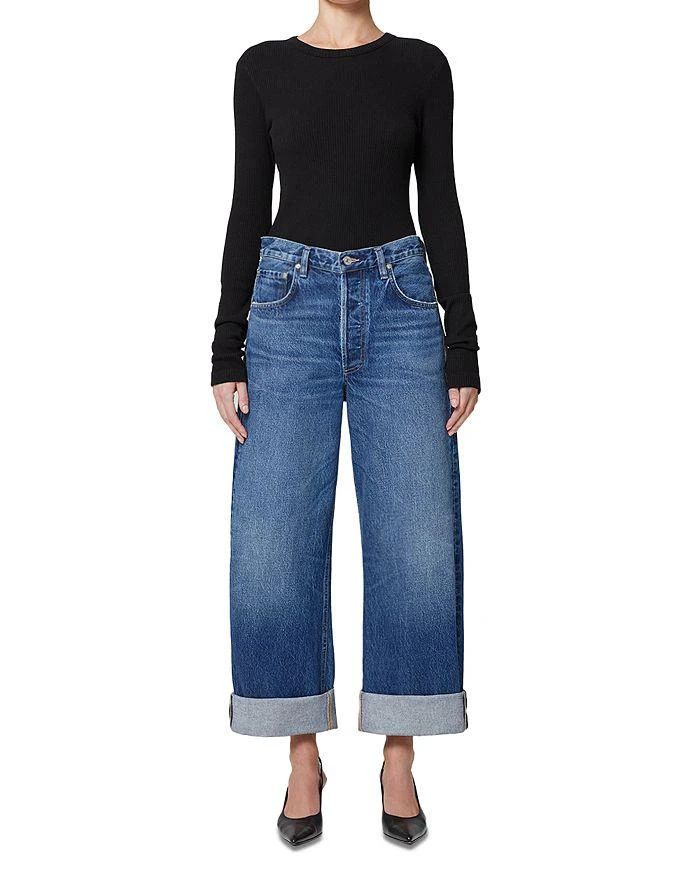 Citizens of Humanity Ayla High Rise Baggy Cropped Wide Leg Jeans in Claremont 9