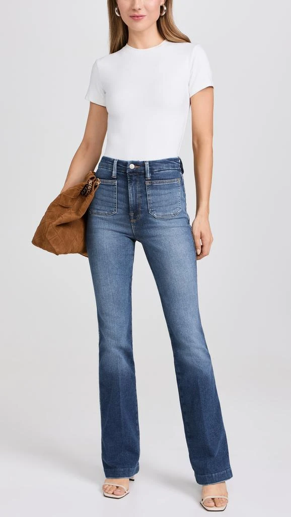 Good American Good Curve Boot Jeans with Patch Pockets 4