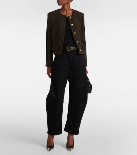 Nili Lotan Shon high-rise barrel-leg jeans 2