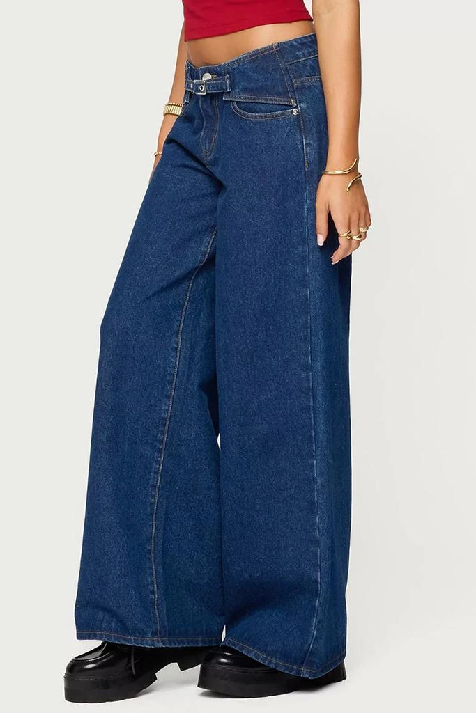 Edikted Edikted Edie Belt Detail Low Rise Jean 5