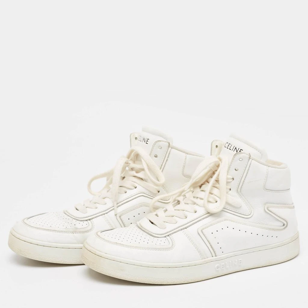 Celine Celine White Leather CT-01 Z High Top Sneakers Size 39 2