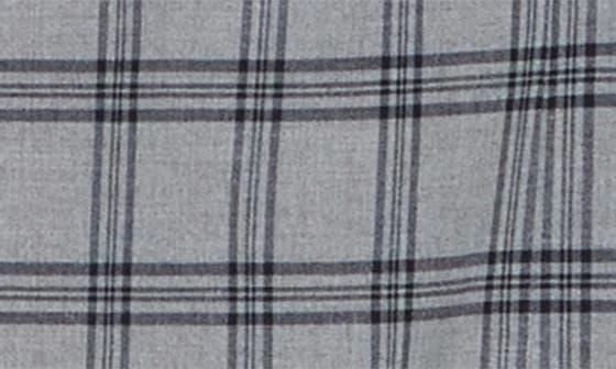 SAVILE ROW CO Grey Plaid Two Button Peak Lapel Suit 7