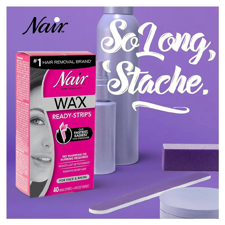 Nair Wax Ready-Strips Face 4