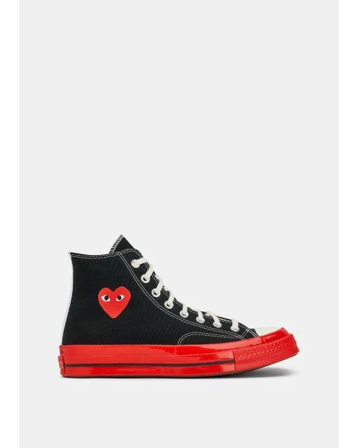 COMME DES GARCONS PLAY COMME DES GARCONS PLAY X CONVERSE RED SOLE HIGH TOP 1