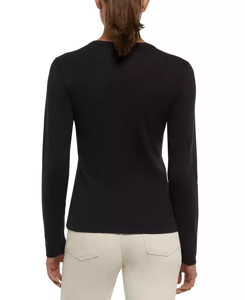 Three Dots Women's Long-Sleeve Crewneck T-Shirt 2