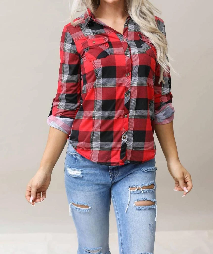 Passport Passport - Plaid Top 1