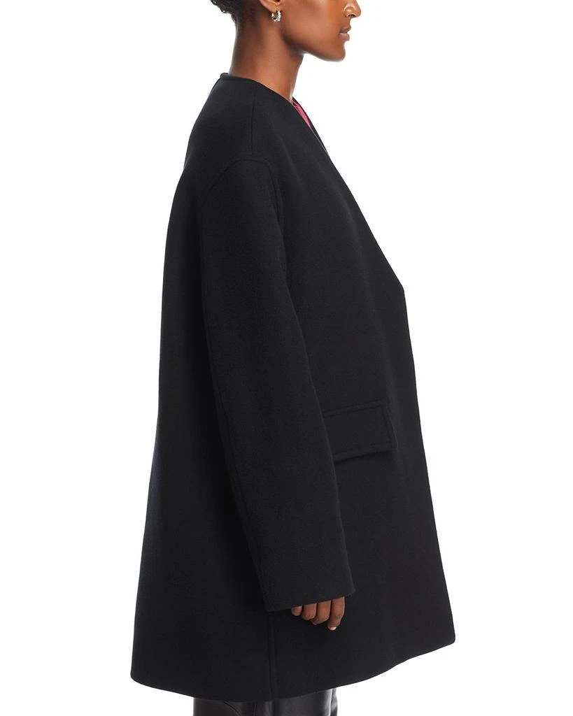 CO Collarless Wool Coat 4