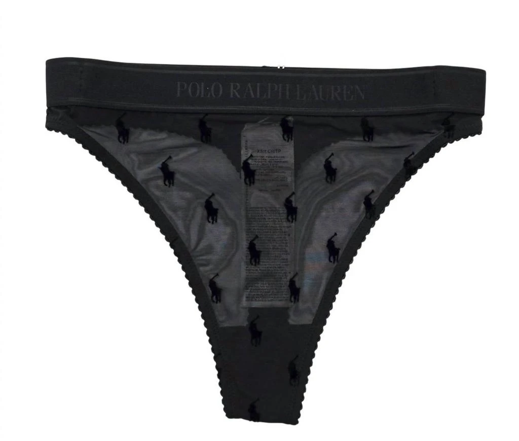Ralph Lauren Polo Ralph Lauren - Women
s High Rise Flocked Pony Thong