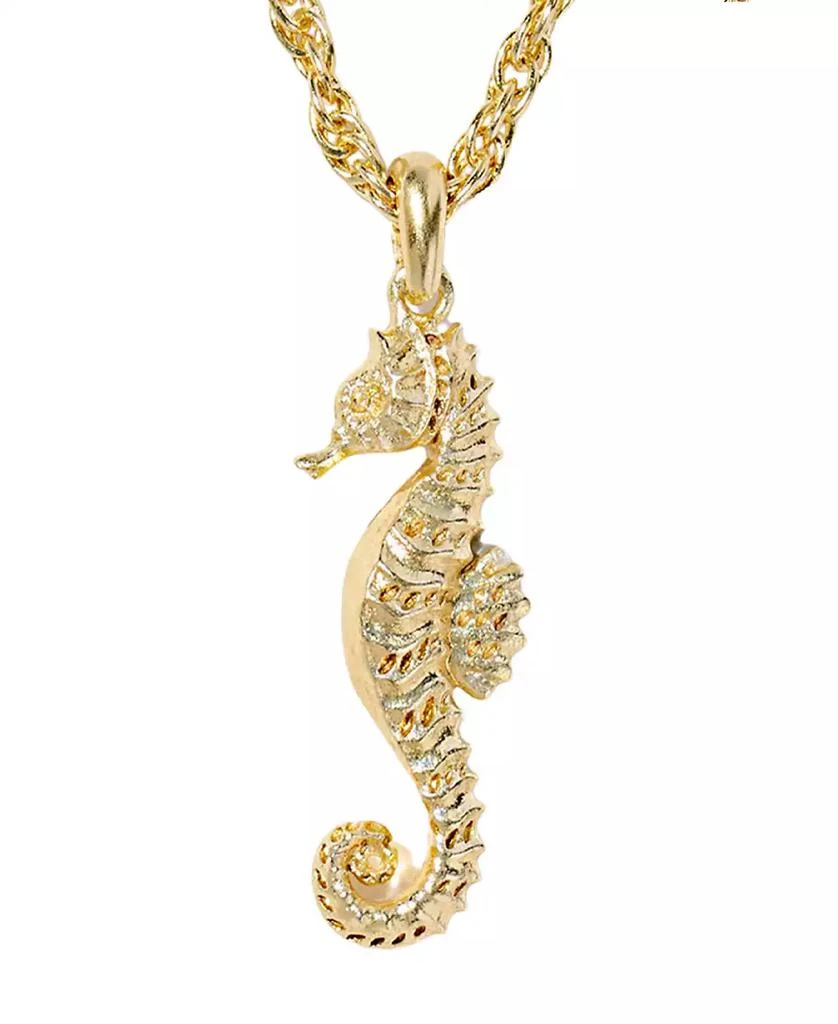 Kendra Scott Seahorse Short Pendant Necklace in 14k Gold Over Brass 3