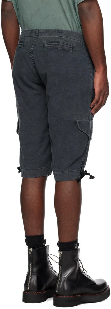 Greg Lauren Black Army Jacket Shorts 3