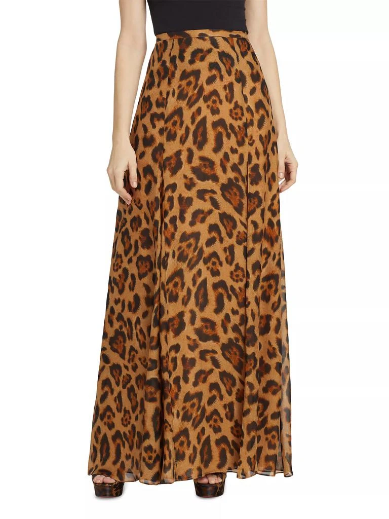 L'Agence Luca Silk Maxi Skirt 3