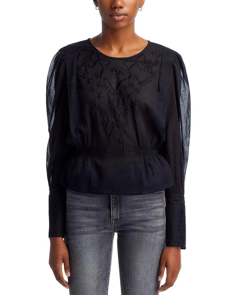 MOTHER The Straight Lace Top 6