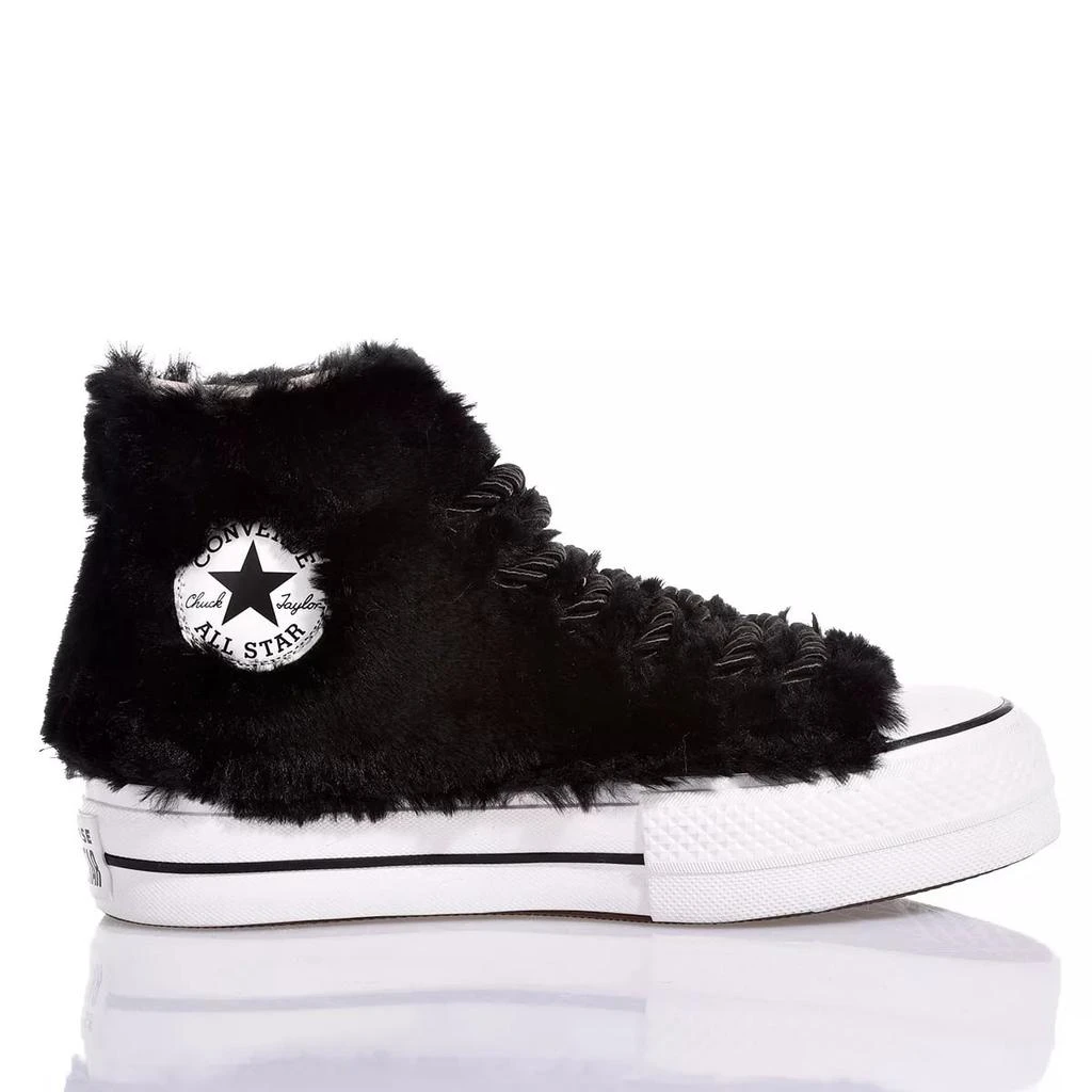 Mimanera Converse Platform Fluffy Black 1