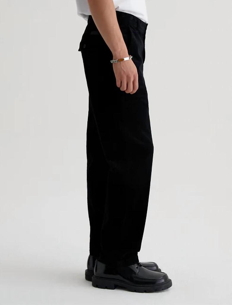 Ag Jeans Lochlan Corduroy Trouser In True Black