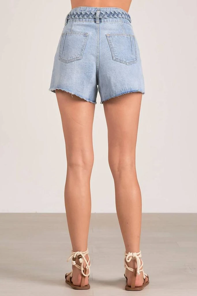 Elan Braided Belt Denim Short 2